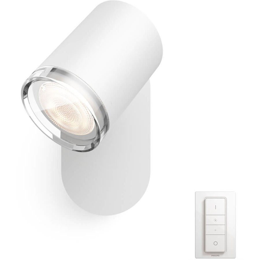 Philips Hue Philips Hue White Amb. Adore Spot 1 flg. bianco 350lm incl. interruttore dimmer von Philips Hue