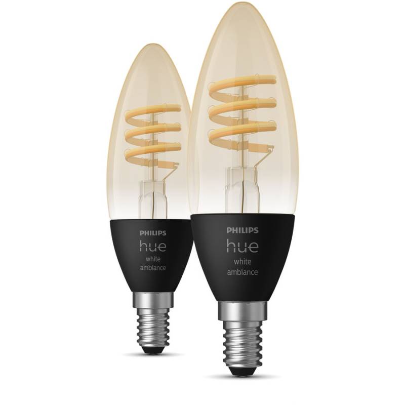 Philips Hue Philips Hue White Amb. E14 filament bougie double pack 2x350lm von Philips Hue