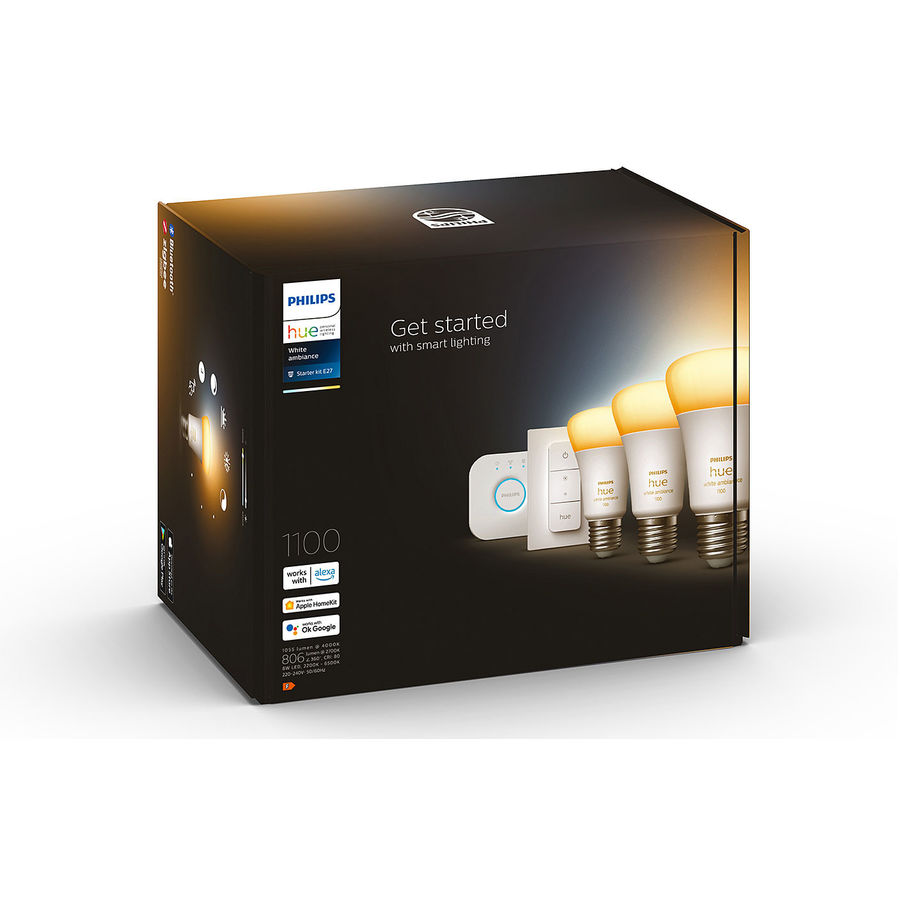 Philips Hue Philips Hue White Ambiance E27  8 W  3 Pezzi von Philips Hue