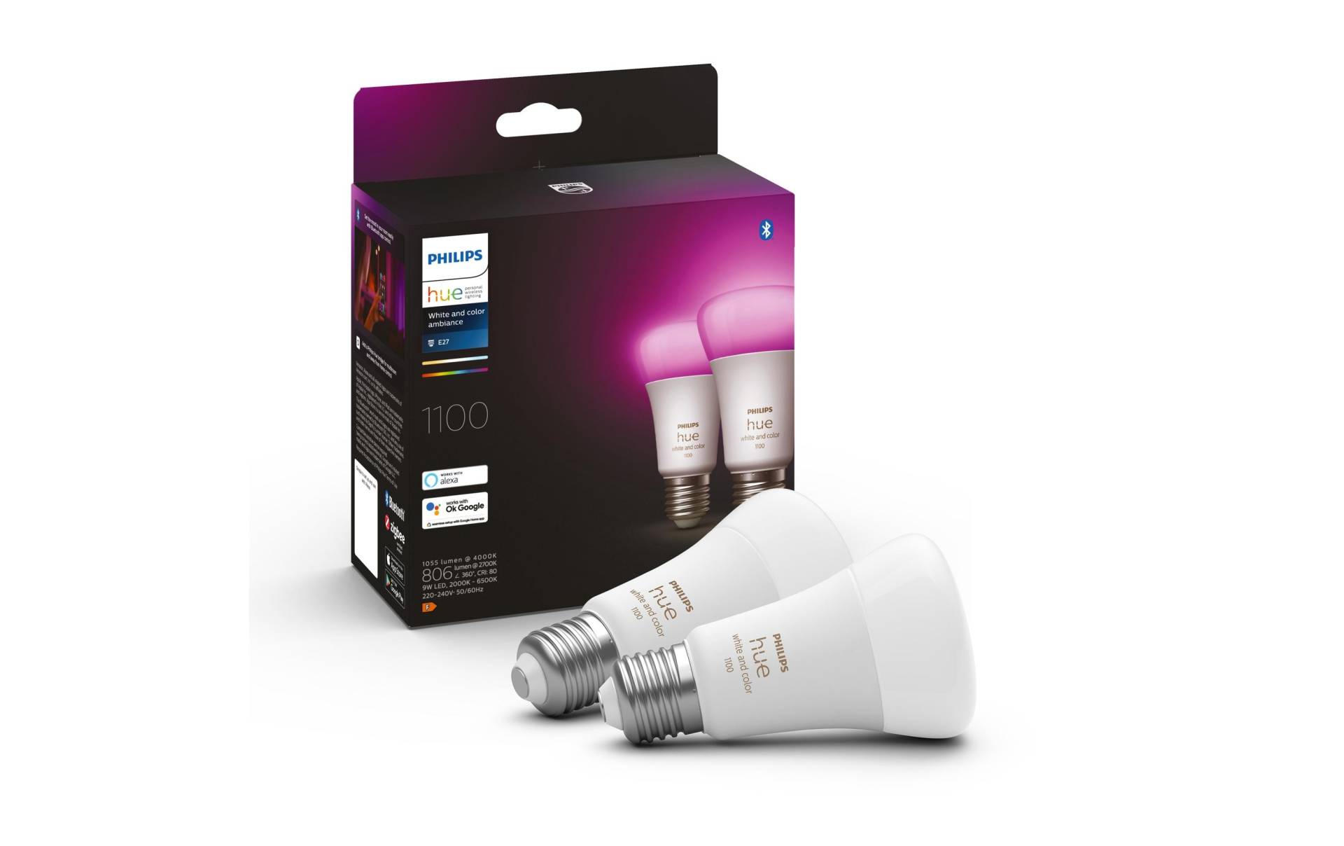 Philips Hue Spezialleuchtmittel »White & Color«, E27, Farbwechsler-Neutralweiss-Tageslichtweiss-Kaltweiss-Warmweiss von Philips Hue