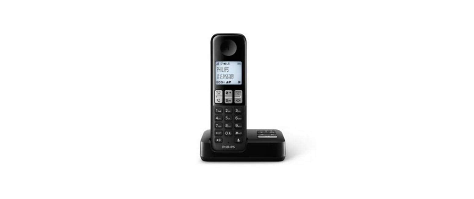 Philips Festnetztelefon »Philips D2551B Schwarz« von Philips