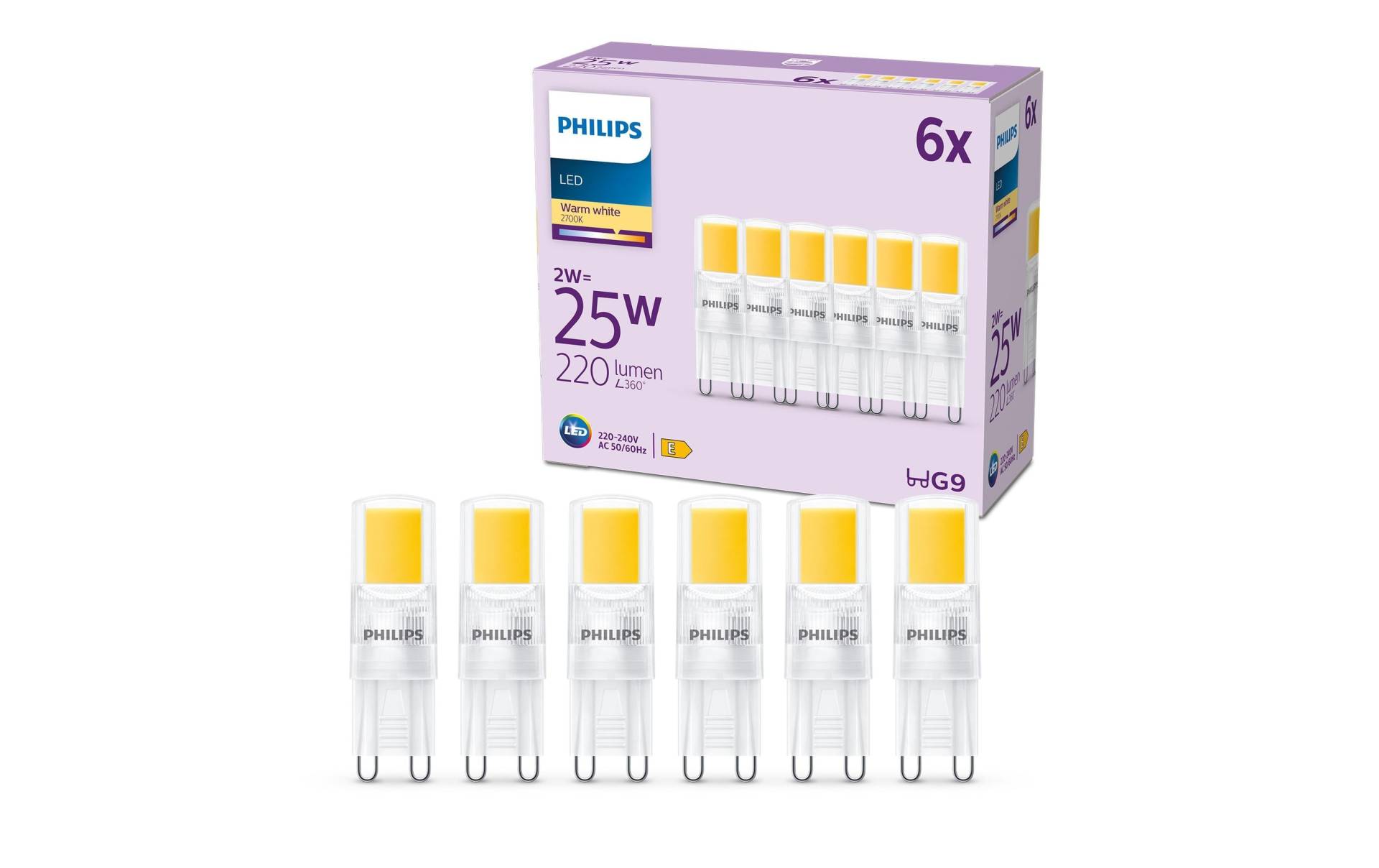 Philips LED-Leuchtmittel »LED 25W G9«, G9, Warmweiss Philips LED-Leuchtmittel »LED 25W G9«, G9, Warmweiss von Philips