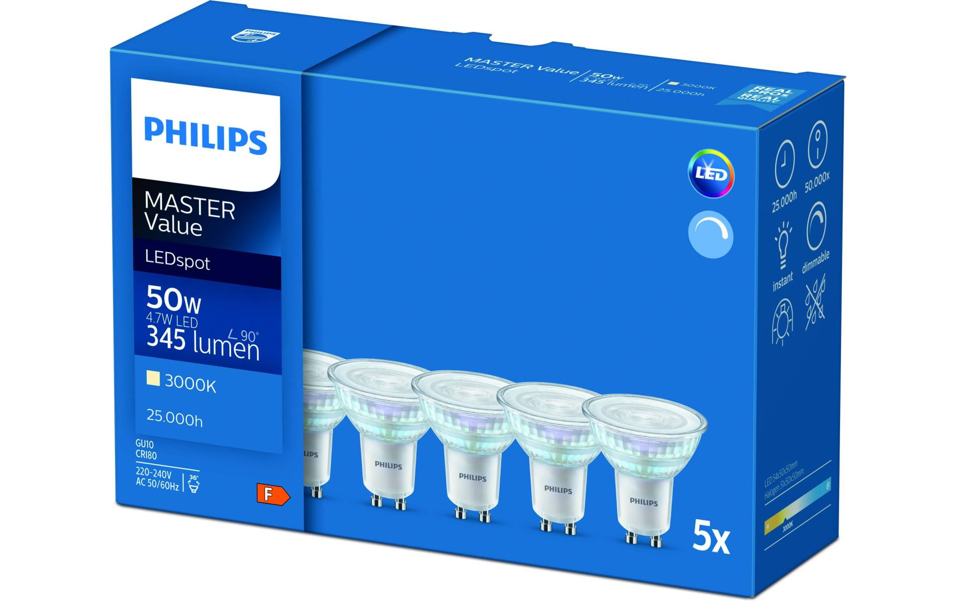 Philips LED-Leuchtmittel »Lampe MASTER L«, GU10, Warmweiss Philips LED-Leuchtmittel »Lampe MASTER L«, GU10, Warmweiss von Philips