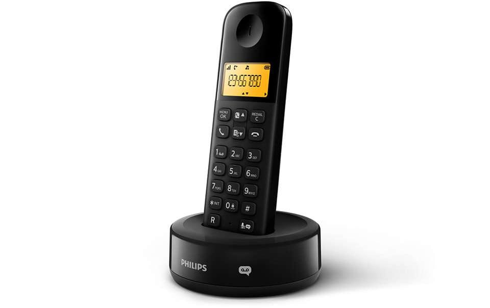 Philips Schnurloses DECT-Telefon »D1651B Schwarz« von Philips