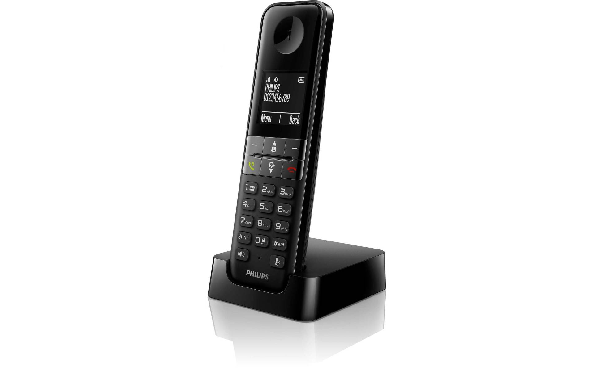 Philips Schnurloses DECT-Telefon »D4701B Schwarz« von Philips