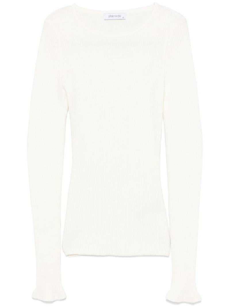 Philo-Sofie Bi-Colour sweater - White von Philo-Sofie