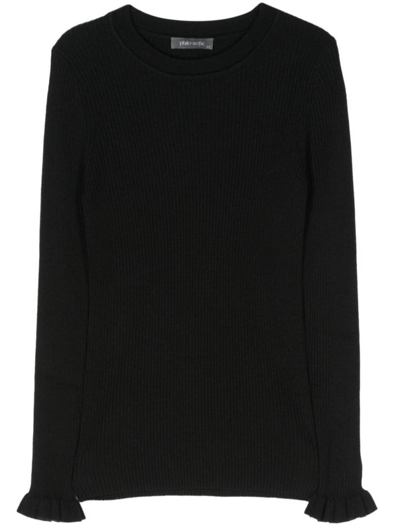 Philo-Sofie chunky-ribbed jumper - Black von Philo-Sofie