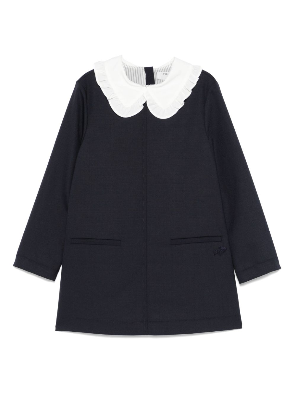 Philosophy Di Lorenzo Serafini Kids contrasting-collar dress - Blue von Philosophy Di Lorenzo Serafini Kids