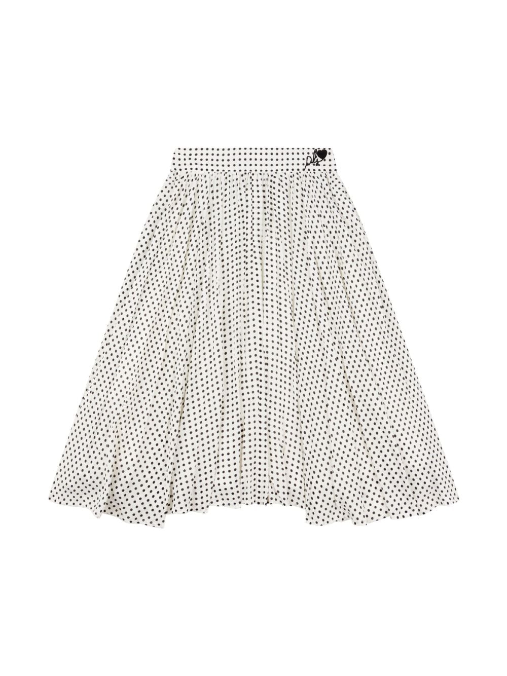 Philosophy Di Lorenzo Serafini Kids logo-embroidered polka-dot skirt - White von Philosophy Di Lorenzo Serafini Kids