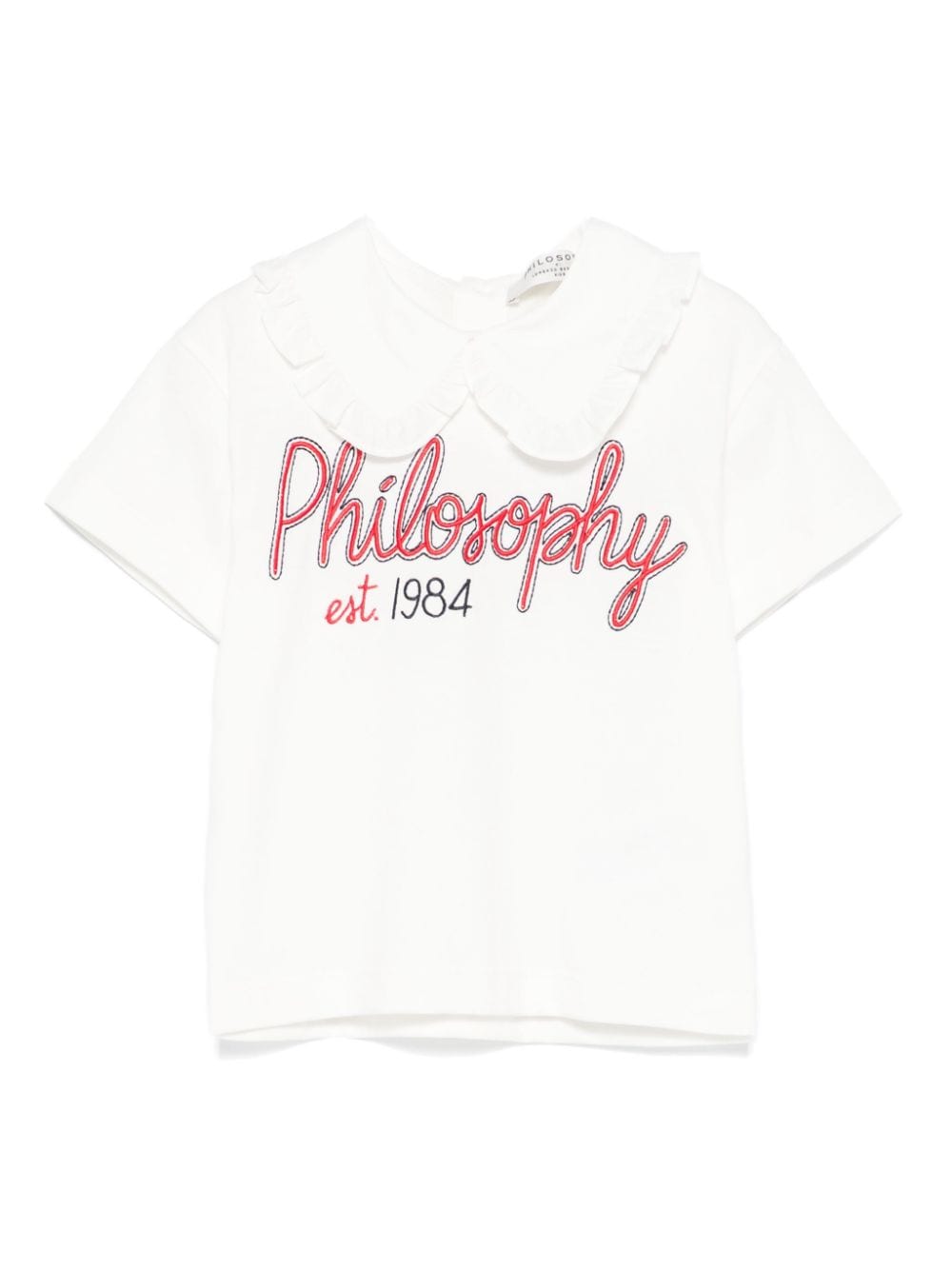 Philosophy Di Lorenzo Serafini Kids logo-embroidered top - Neutrals von Philosophy Di Lorenzo Serafini Kids