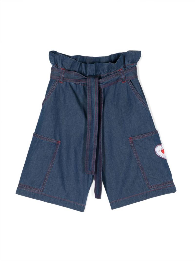 Philosophy Di Lorenzo Serafini Kids straight-leg shorts - Blue von Philosophy Di Lorenzo Serafini Kids