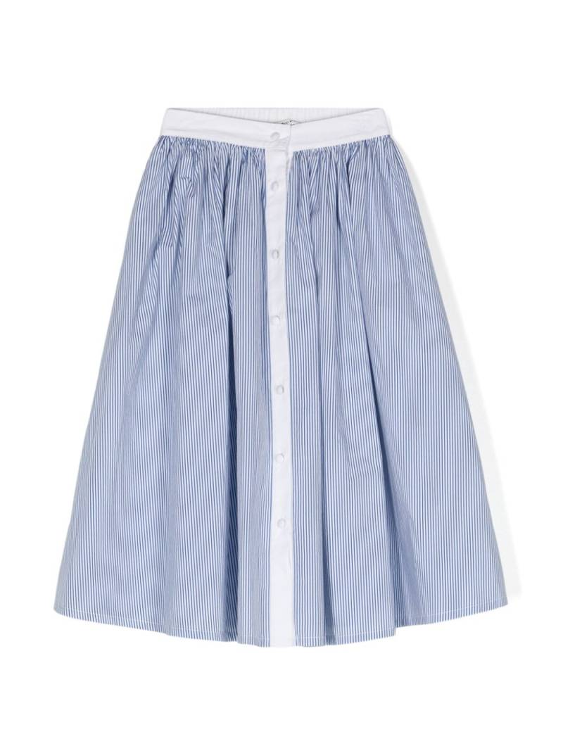 Philosophy Di Lorenzo Serafini Kids striped midi skirt - Blue von Philosophy Di Lorenzo Serafini Kids