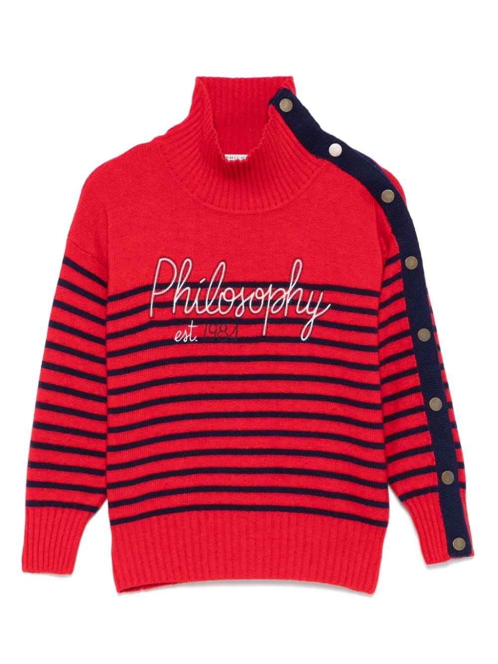 Philosophy Di Lorenzo Serafini Kids striped sweater - Red von Philosophy Di Lorenzo Serafini Kids