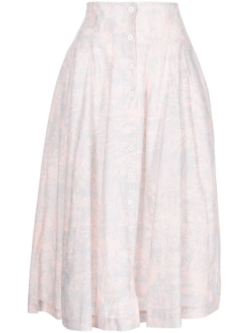 Philosophy Di Lorenzo Serafini Toile de Jouy-print midi skirt - Pink von Philosophy Di Lorenzo Serafini