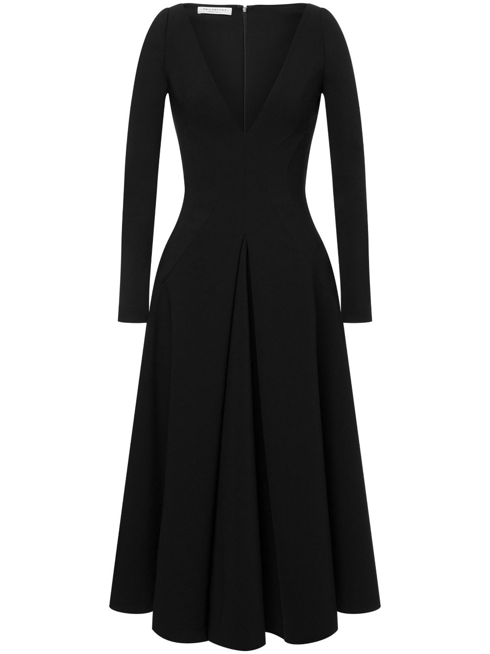 Philosophy Di Lorenzo Serafini V-neck A-line dress - Black von Philosophy Di Lorenzo Serafini