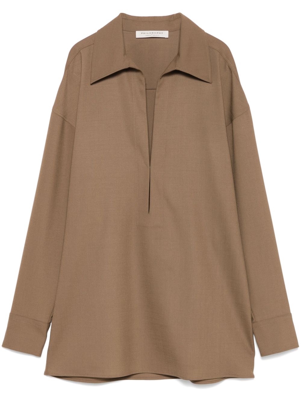 Philosophy Di Lorenzo Serafini V-neck blouse - Brown von Philosophy Di Lorenzo Serafini