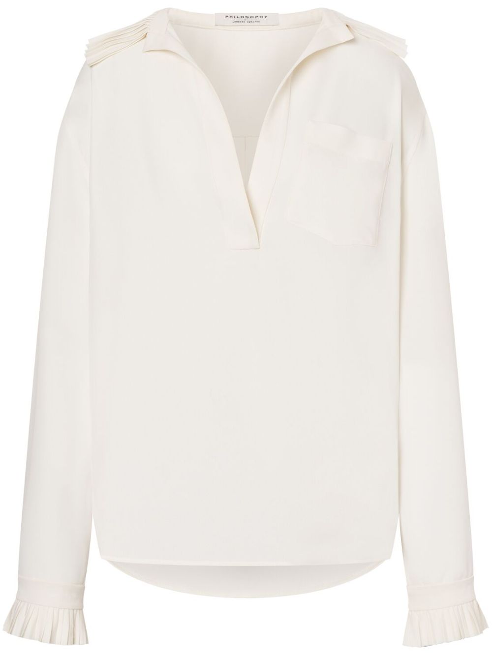 Philosophy Di Lorenzo Serafini V-neck shirt - White von Philosophy Di Lorenzo Serafini