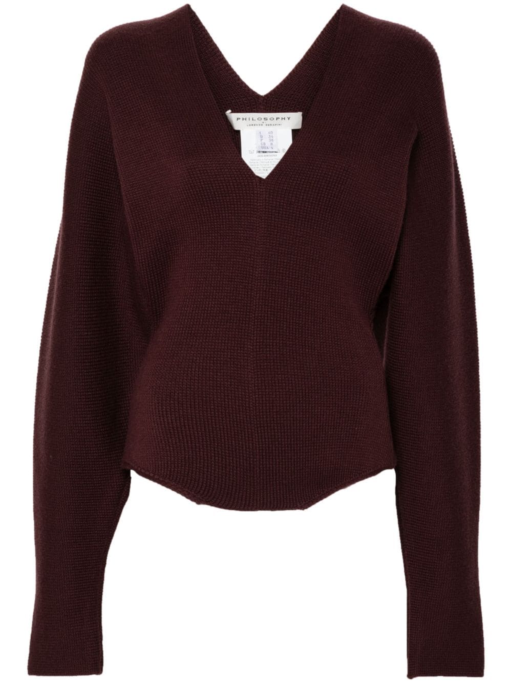 Philosophy Di Lorenzo Serafini V-neck sweater - Brown von Philosophy Di Lorenzo Serafini