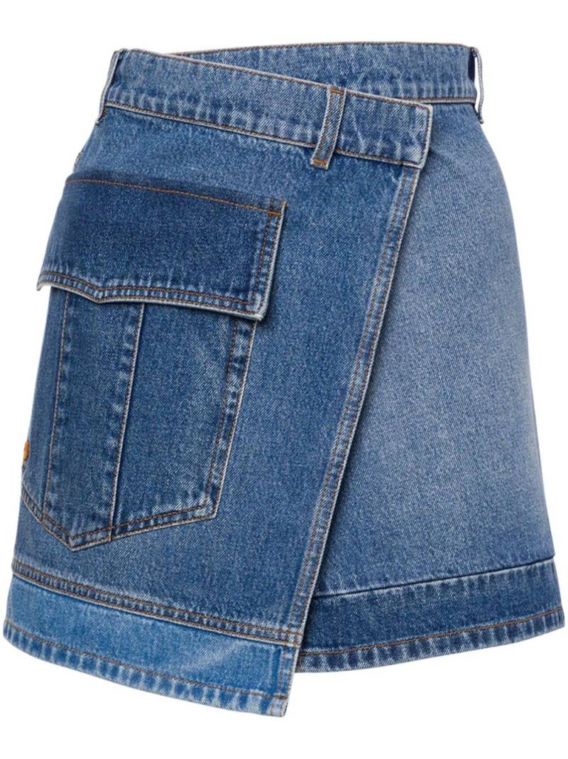 Philosophy Di Lorenzo Serafini asymmetric denim skirt - Blue von Philosophy Di Lorenzo Serafini