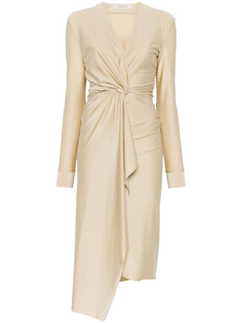 Philosophy Di Lorenzo Serafini asymmetric midi dress - Neutrals von Philosophy Di Lorenzo Serafini