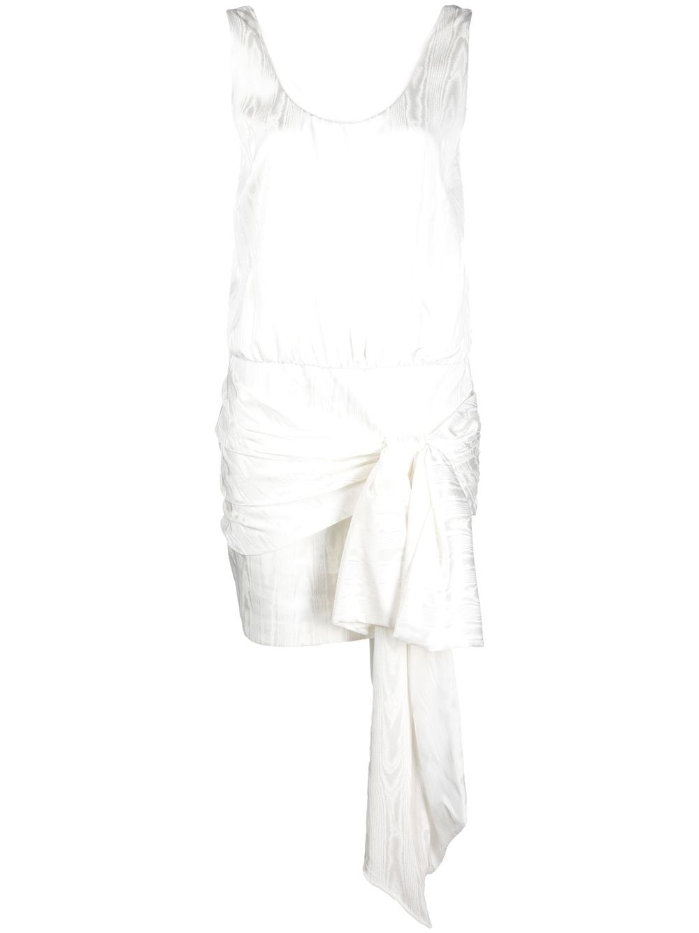 Philosophy Di Lorenzo Serafini asymmetric tie-front mini dress - White von Philosophy Di Lorenzo Serafini