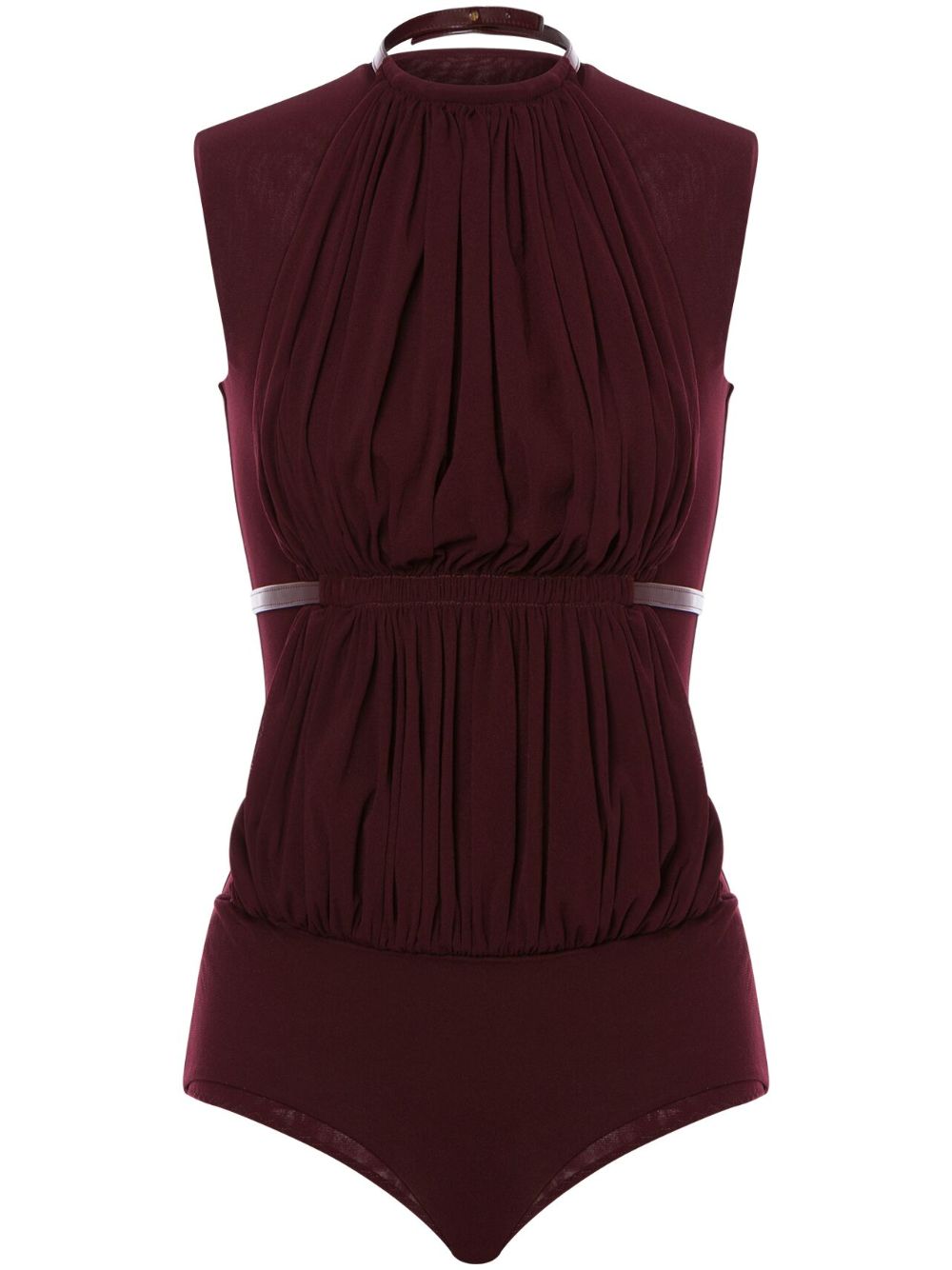 Philosophy Di Lorenzo Serafini belted sleeveless bodysuit - Brown von Philosophy Di Lorenzo Serafini