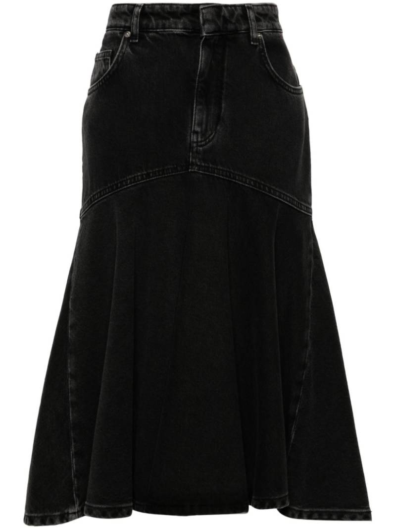 Philosophy Di Lorenzo Serafini bleached midi skirt - Black von Philosophy Di Lorenzo Serafini