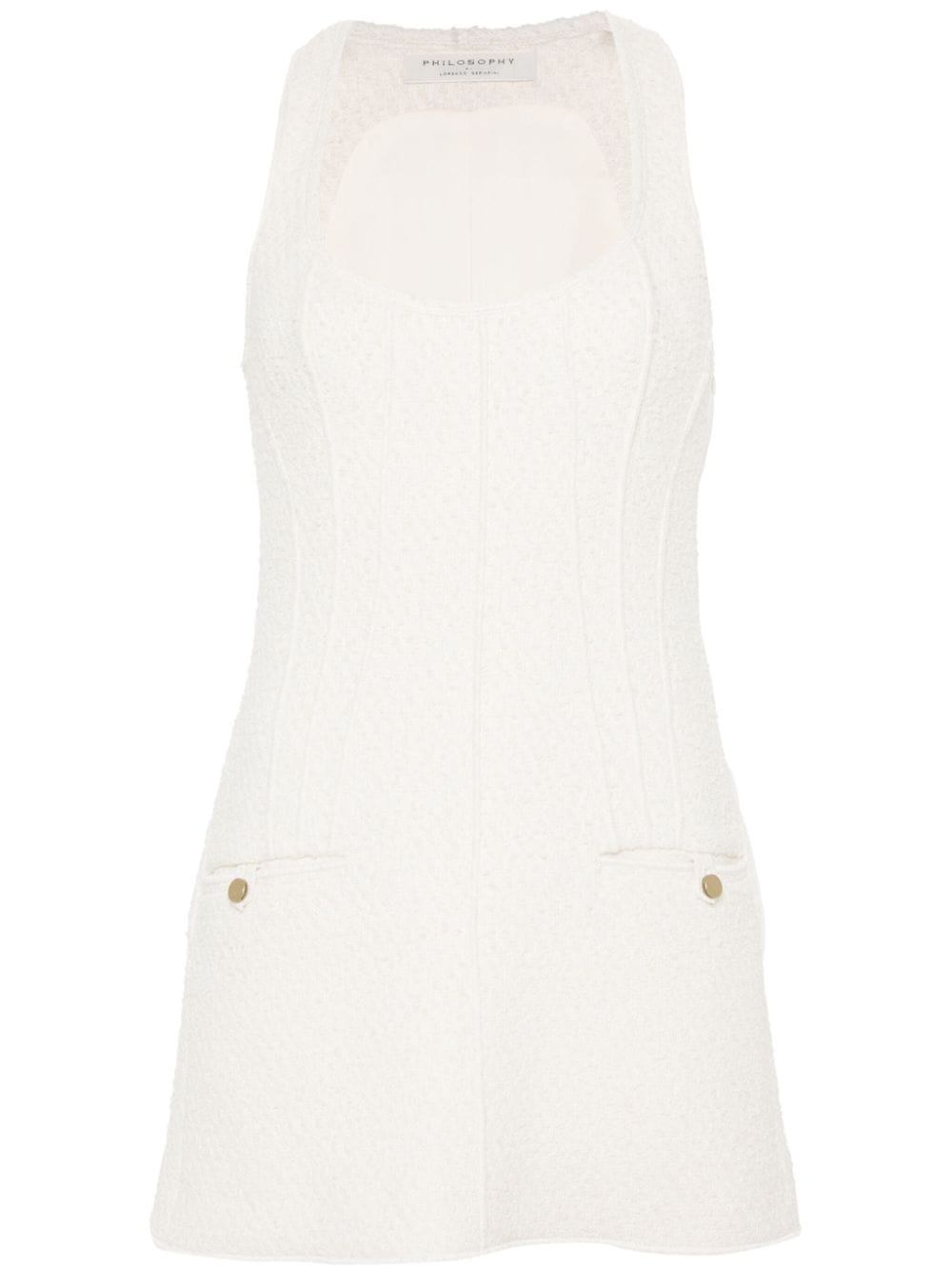 Philosophy Di Lorenzo Serafini bouclé mini dress - Neutrals von Philosophy Di Lorenzo Serafini