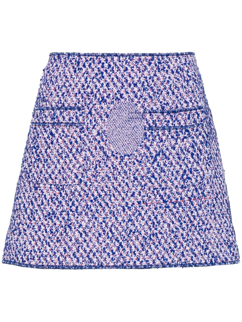 Philosophy Di Lorenzo Serafini bouclé mini skirt - Blue von Philosophy Di Lorenzo Serafini