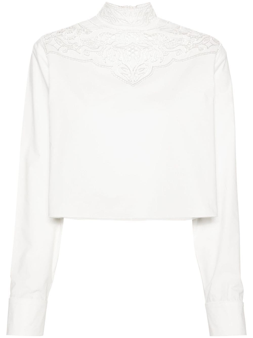 Philosophy Di Lorenzo Serafini broderie anglaise cotton blouse - White von Philosophy Di Lorenzo Serafini