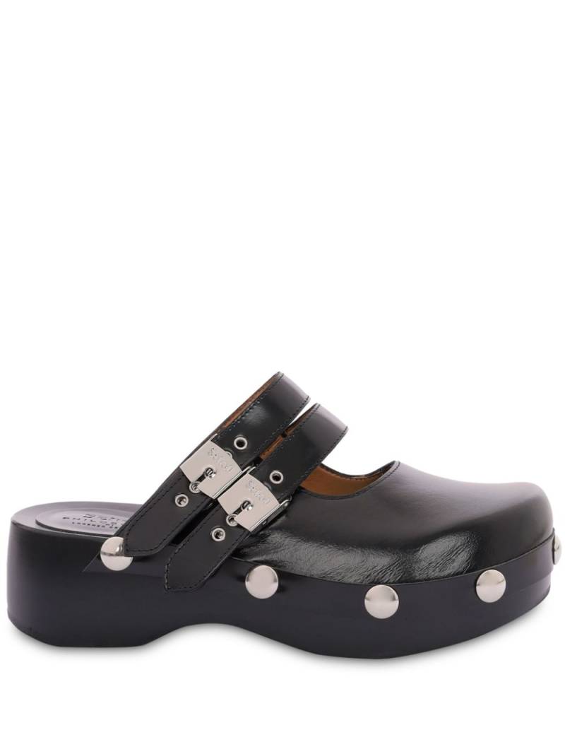 Philosophy Di Lorenzo Serafini buckle-fastening closed clogs - Black von Philosophy Di Lorenzo Serafini