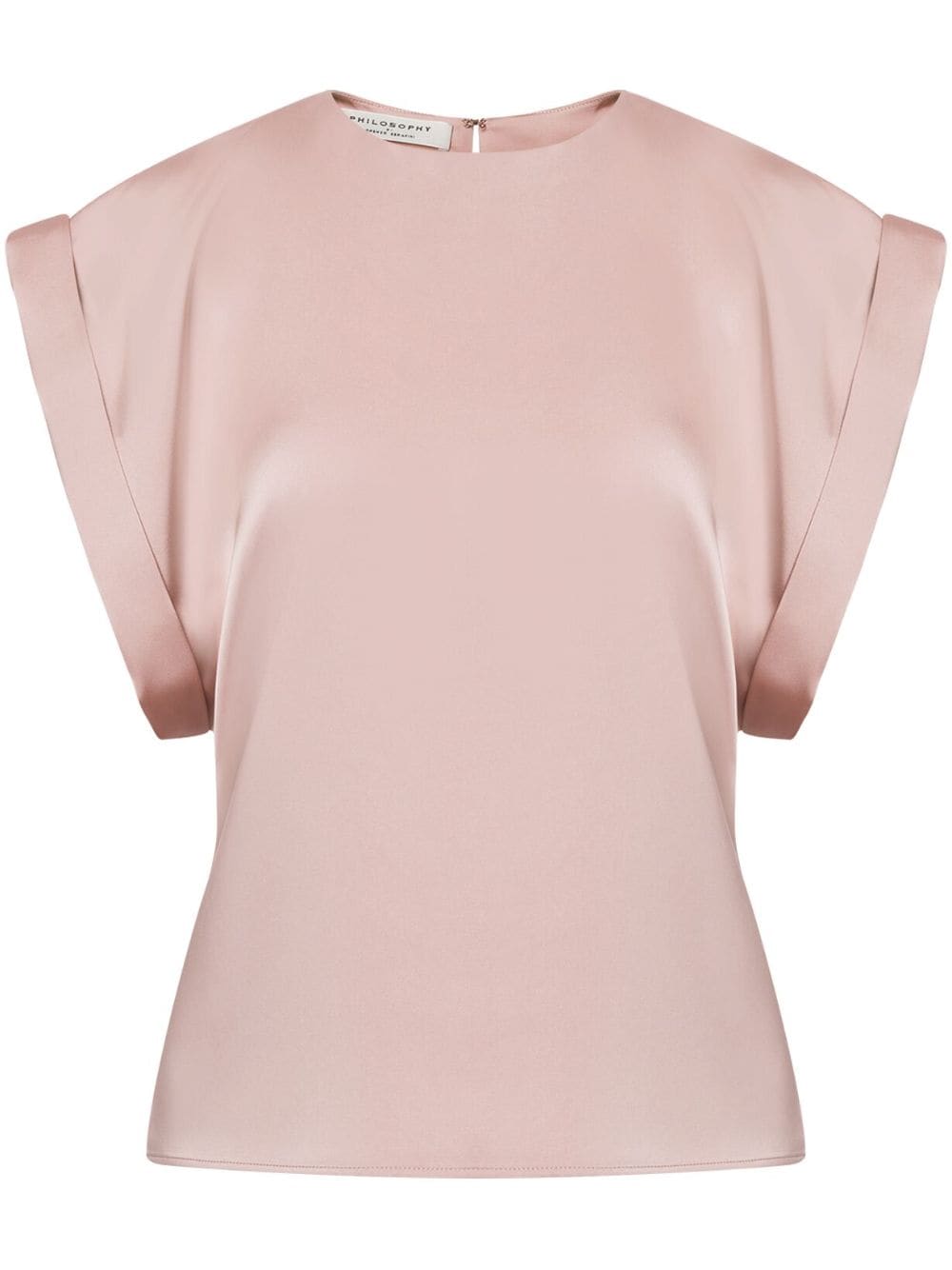 Philosophy Di Lorenzo Serafini cap-sleeve satin blouse - Neutrals von Philosophy Di Lorenzo Serafini