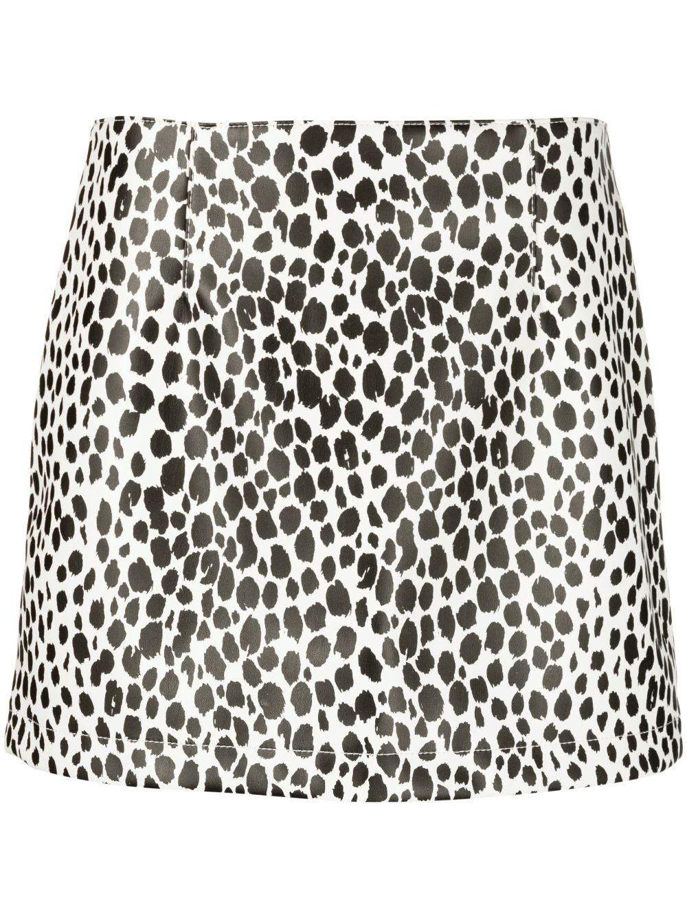 Philosophy Di Lorenzo Serafini cheetah-print faux-leather miniskirt - White von Philosophy Di Lorenzo Serafini