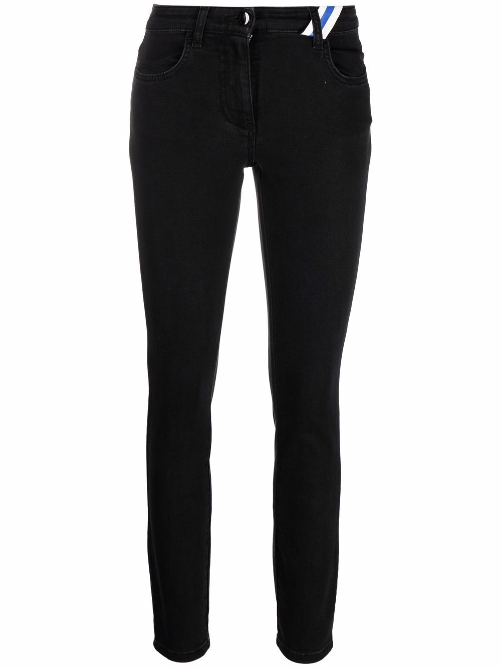 Philosophy Di Lorenzo Serafini chenille logo skinny trousers - Black von Philosophy Di Lorenzo Serafini