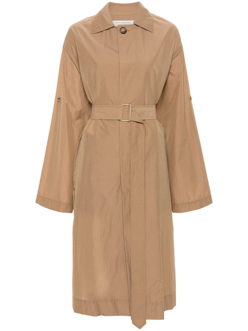 Philosophy Di Lorenzo Serafini crepe single-breasted coat - Neutrals von Philosophy Di Lorenzo Serafini