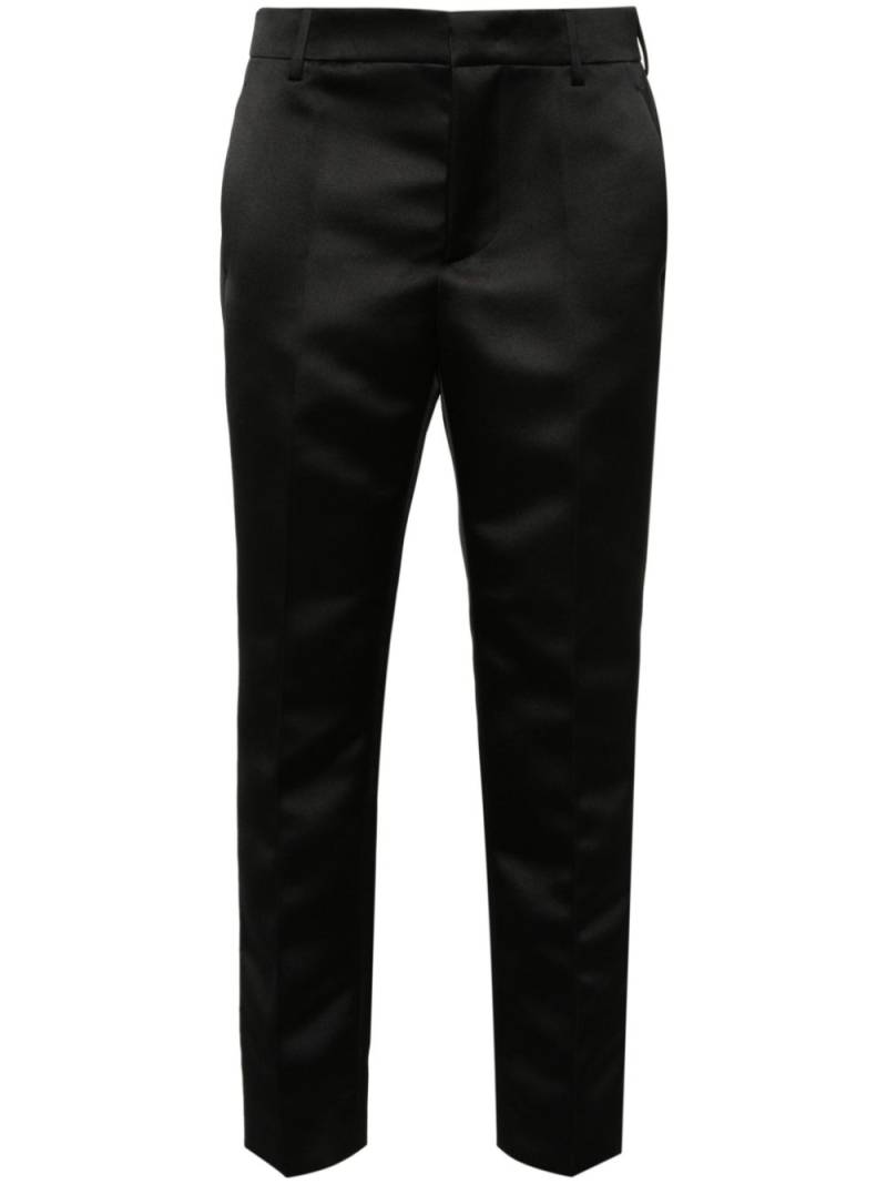 Philosophy Di Lorenzo Serafini cropped satin trousers - Black von Philosophy Di Lorenzo Serafini