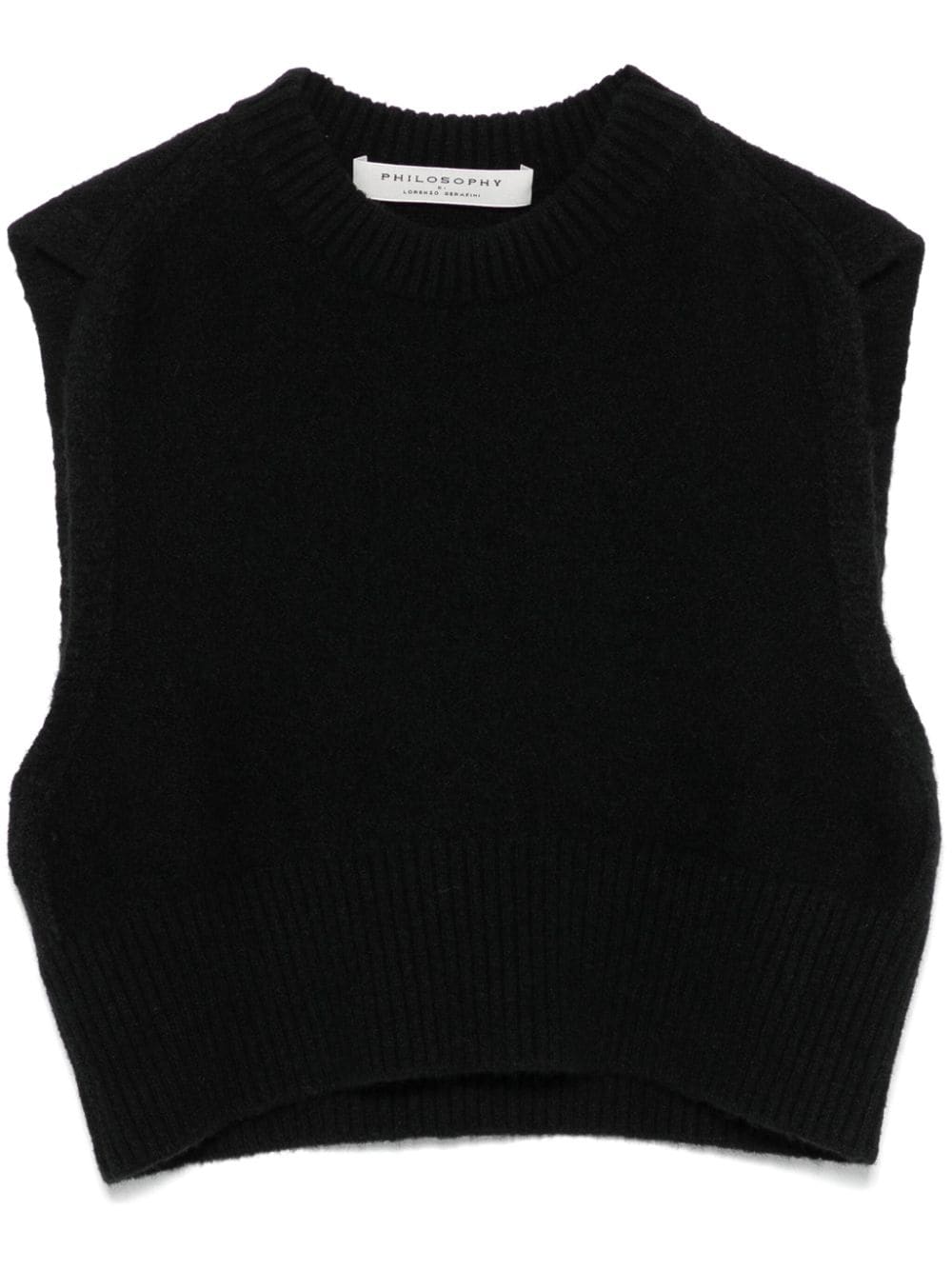 Philosophy Di Lorenzo Serafini cropped vest - Black von Philosophy Di Lorenzo Serafini