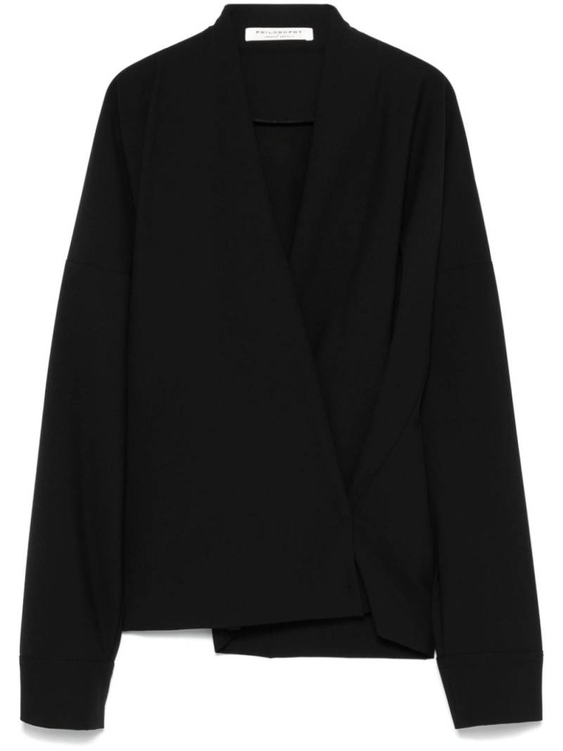 Philosophy Di Lorenzo Serafini crossover blouse - Black von Philosophy Di Lorenzo Serafini