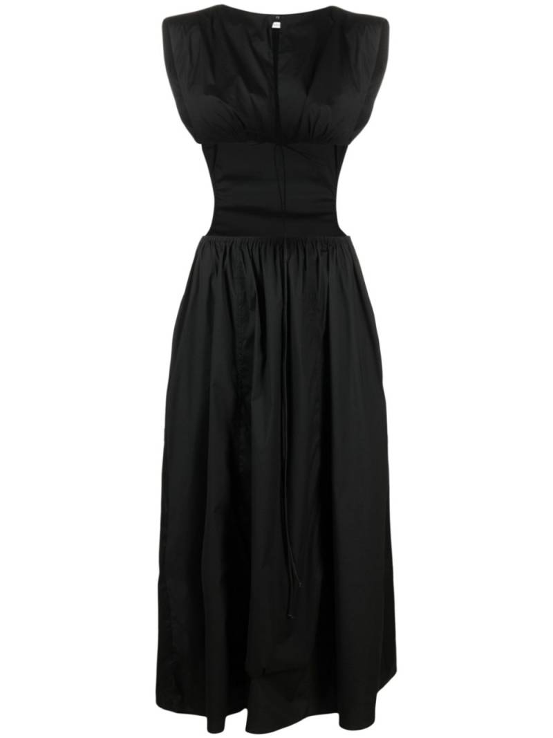 Philosophy Di Lorenzo Serafini cut-out poplin dress - Black von Philosophy Di Lorenzo Serafini