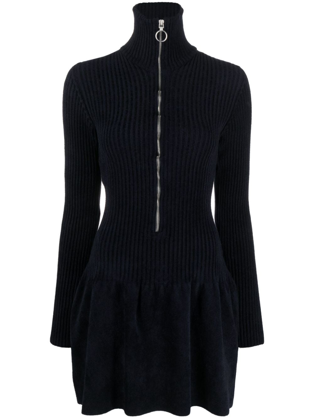 Philosophy Di Lorenzo Serafini dropped-waist ribbed-knit minidress - Blue von Philosophy Di Lorenzo Serafini