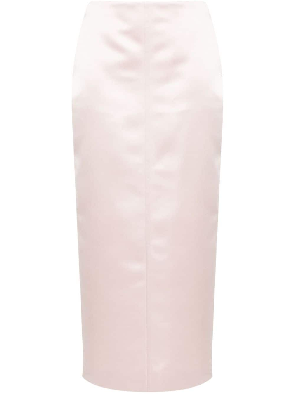 Philosophy Di Lorenzo Serafini duchess-satin midi skirt - Pink von Philosophy Di Lorenzo Serafini