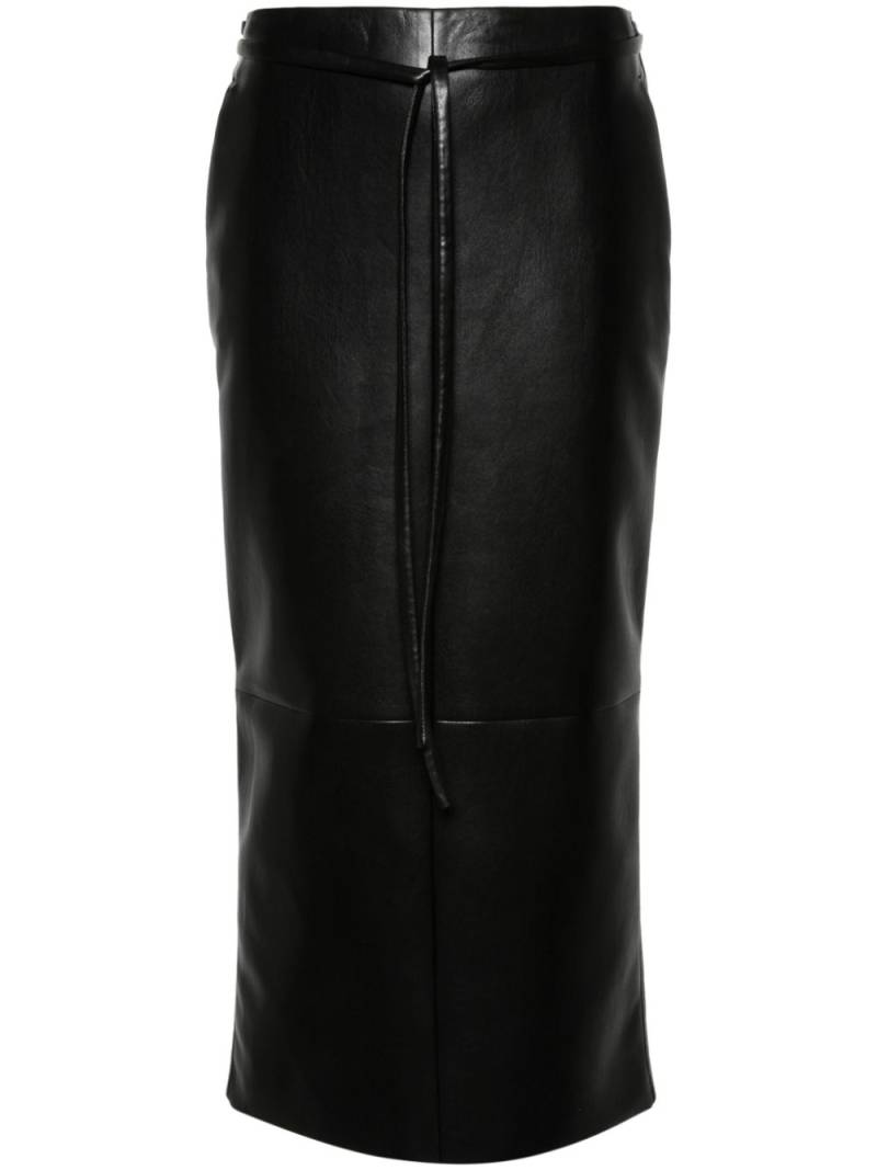 Philosophy Di Lorenzo Serafini faux-leather pencil midi skirt - Black von Philosophy Di Lorenzo Serafini