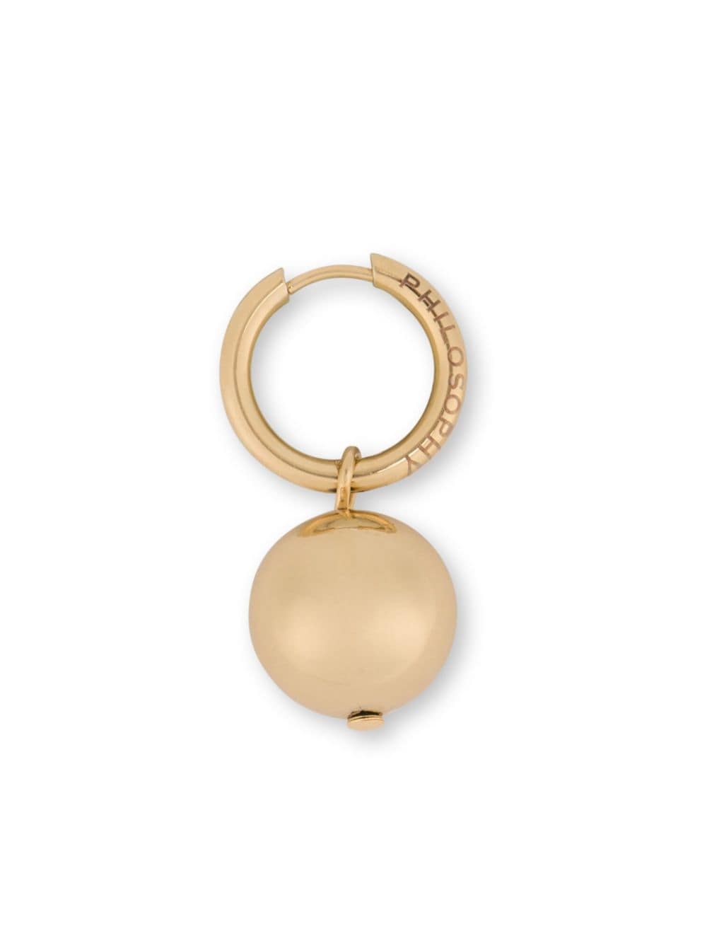 Philosophy Di Lorenzo Serafini faux-pearl hoop earring - Gold von Philosophy Di Lorenzo Serafini
