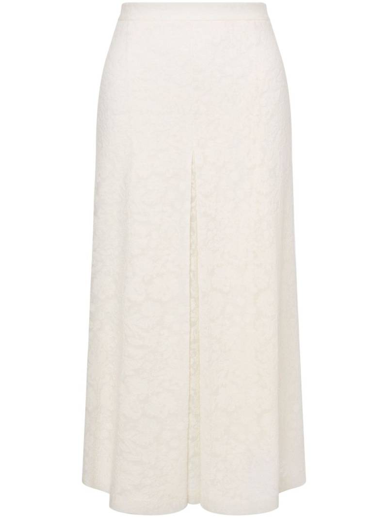 Philosophy Di Lorenzo Serafini floral-lace midi skirt - White von Philosophy Di Lorenzo Serafini