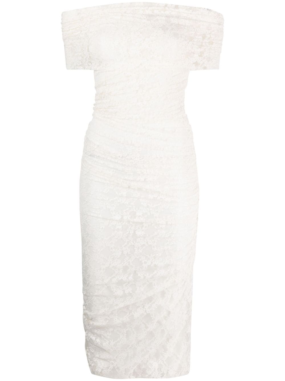 Philosophy Di Lorenzo Serafini floral-lace off-shoulder midi dress - White von Philosophy Di Lorenzo Serafini