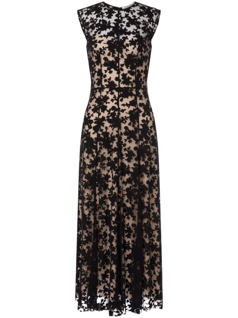 Philosophy Di Lorenzo Serafini floral-lace sheer midi dress - Black von Philosophy Di Lorenzo Serafini