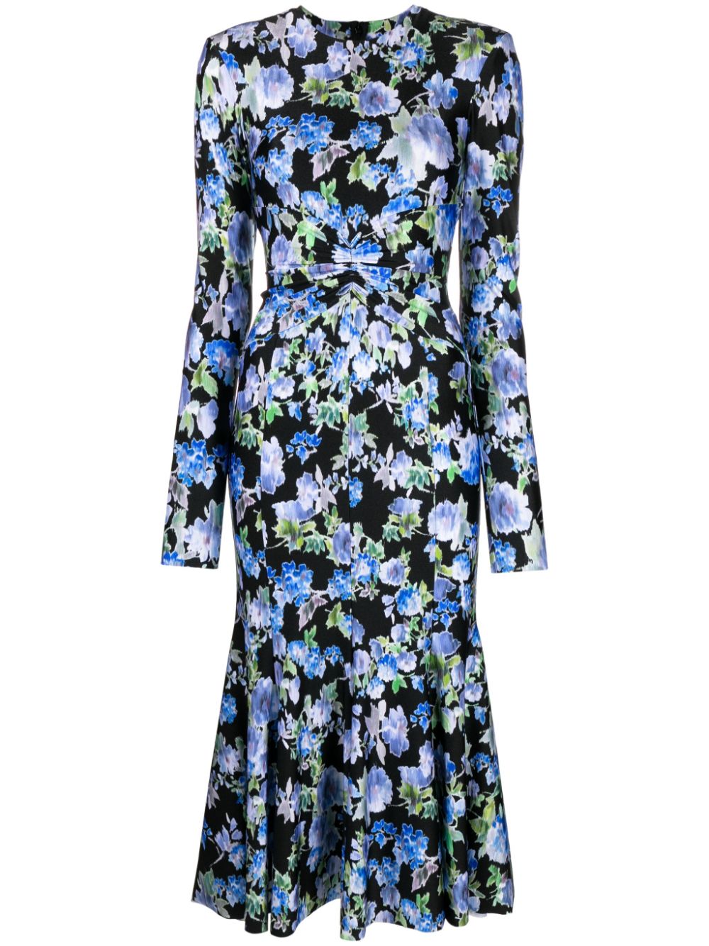 Philosophy Di Lorenzo Serafini floral-print gathered maxi dress - Blue von Philosophy Di Lorenzo Serafini