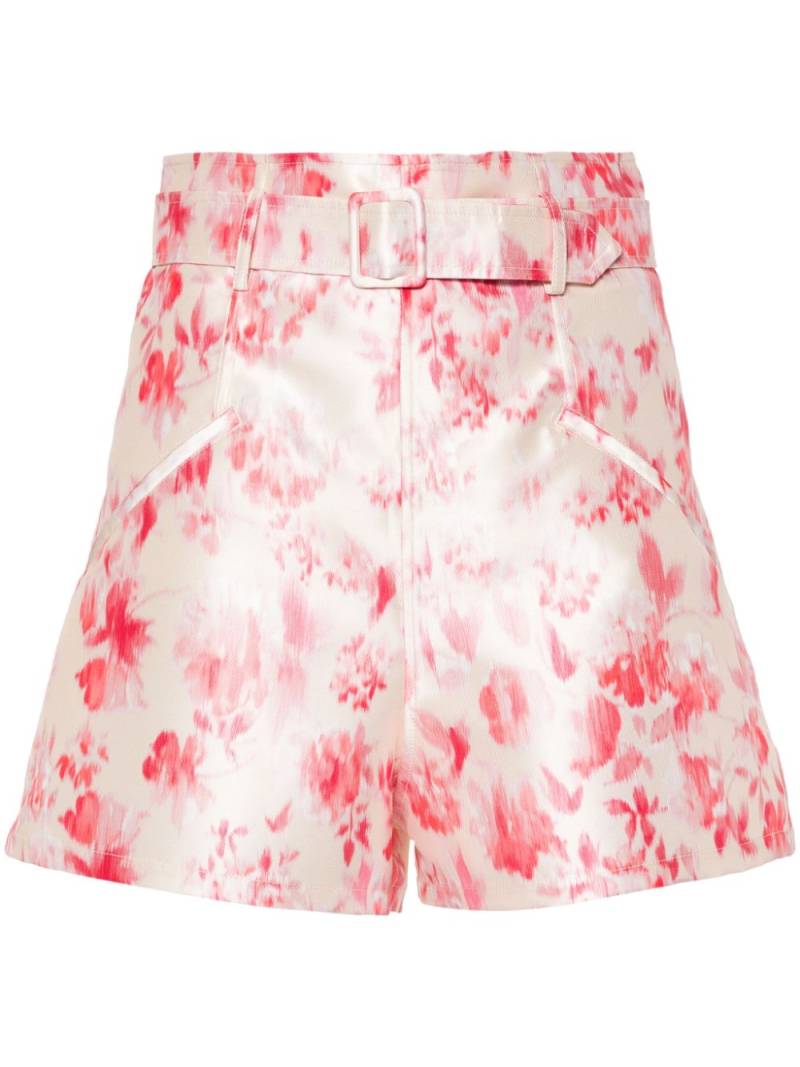 Philosophy Di Lorenzo Serafini floral-print high-waisted shorts - Neutrals von Philosophy Di Lorenzo Serafini