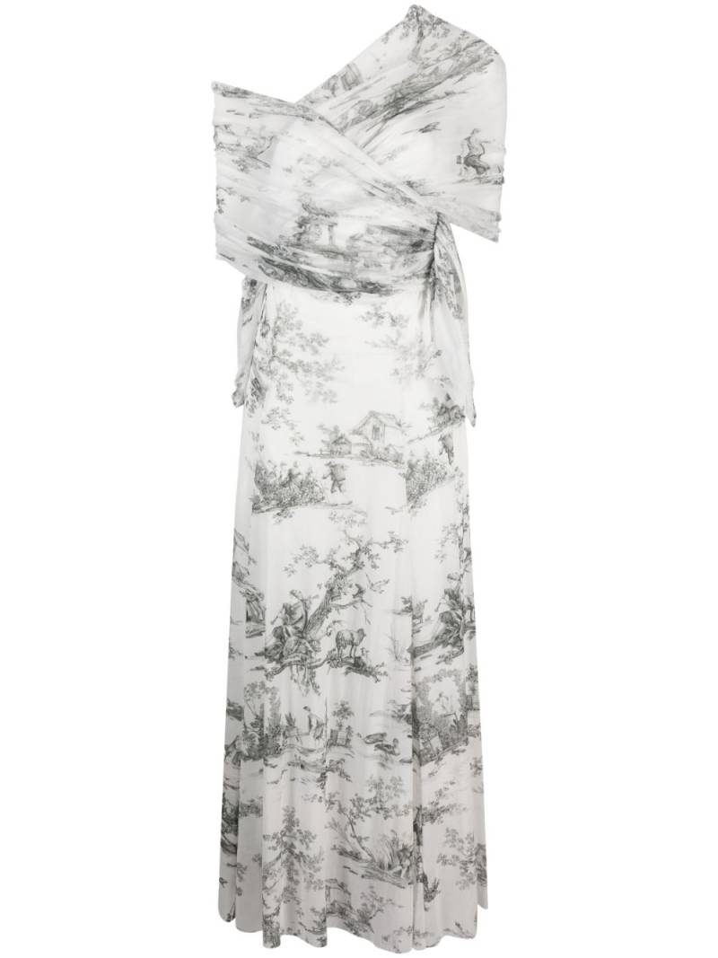 Philosophy Di Lorenzo Serafini floral-print maxi dress - White von Philosophy Di Lorenzo Serafini