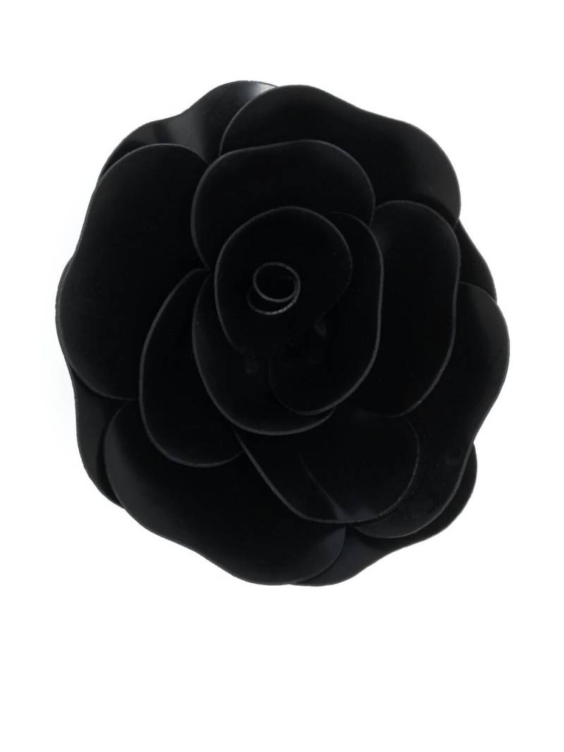 Philosophy Di Lorenzo Serafini flower-appliqué brooch pin - Black von Philosophy Di Lorenzo Serafini